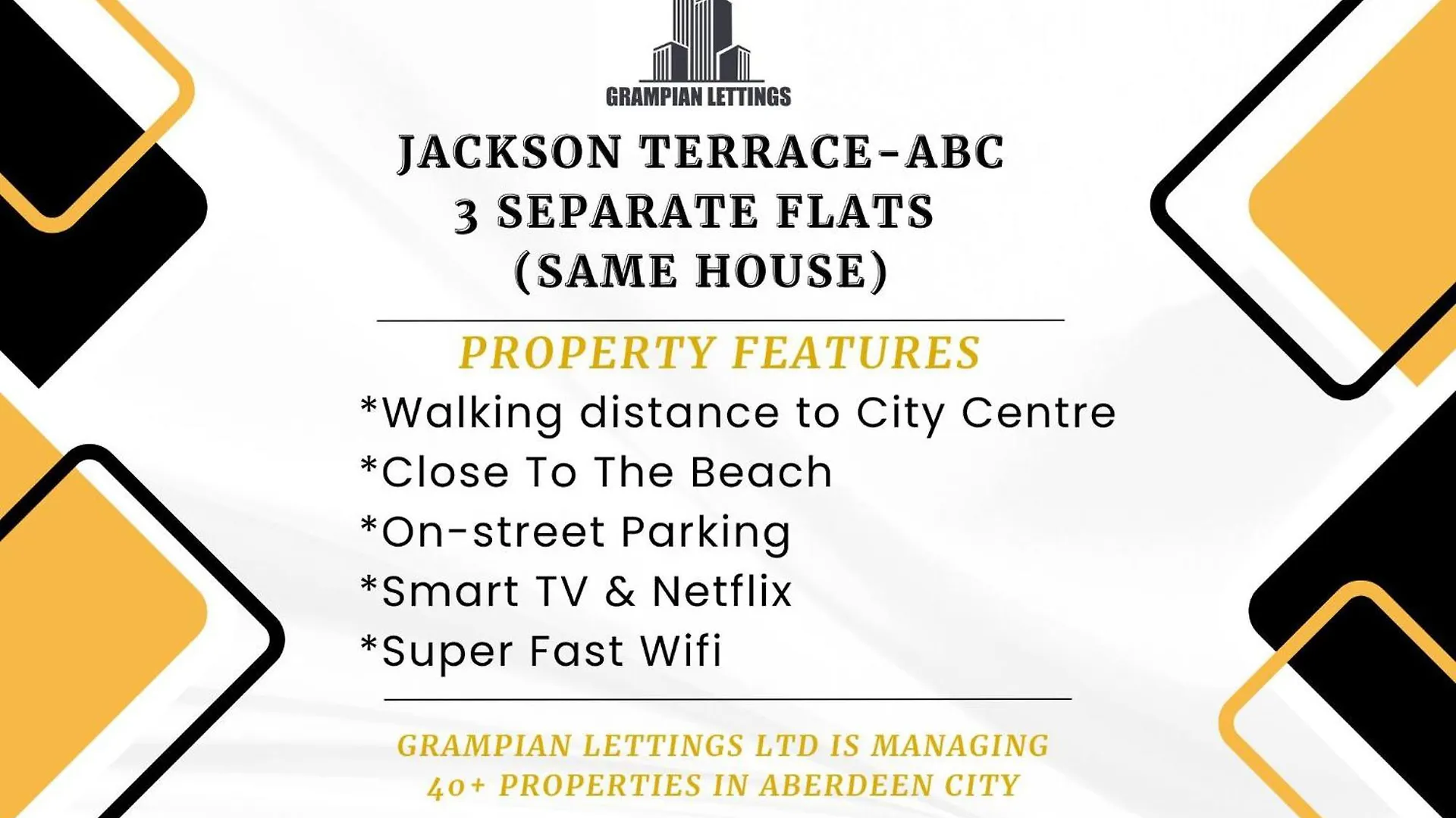 Tatil Evi Jackson Terrace Abc - Grampian Lettings Villa Aberdeen